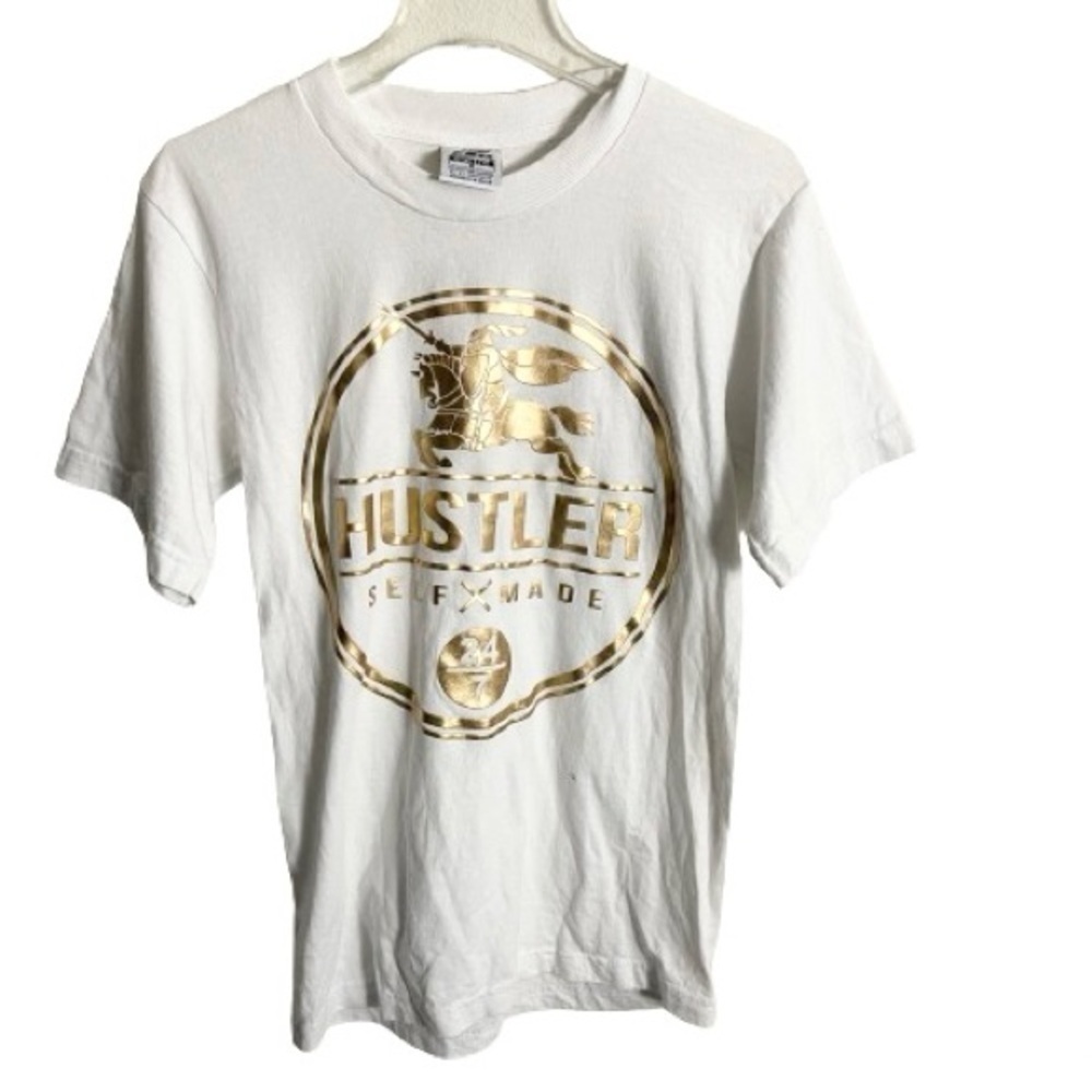 Men’s Pro Athletic Hustler White T-Shirt Size Small!